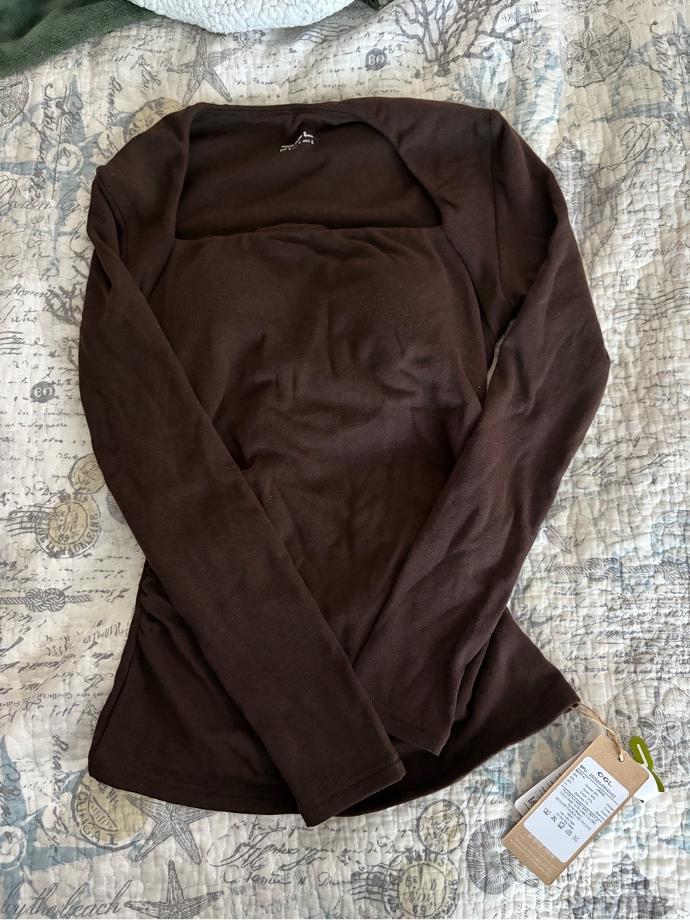 OGL Neutral Brown top with built in bra
